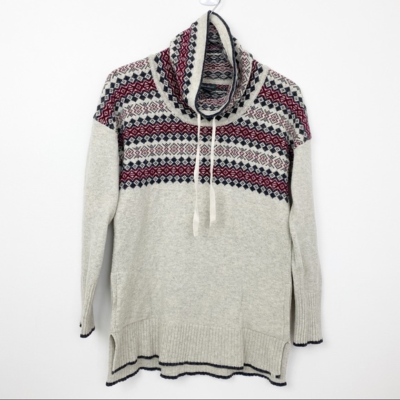 Eddie Bauer Sweaters | Eddie Bauer Fair Isle Funnel Neck Sweater | Poshmark